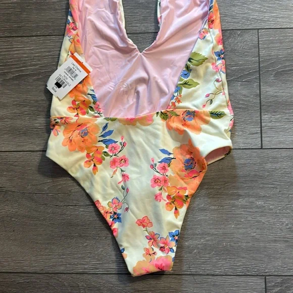 NWT Maaji Floral Halter One-Piece Swimsuit - Picture 6 of 8